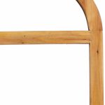 Homeroots - 5" Brown Arch Wood Framed Accent Mirror - Image 5