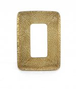 Homeroots - 28" Gold Metal Framed Accent Mirror