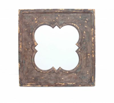 Homeroots - 36" Bronze Square Wood Framed Accent Mirror