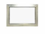 Homeroots - Silver Rectangle Accent Metal Mirror