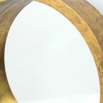 Homeroots - 36" Gold Round Solid Wood Framed Accent Mirror - Image 4