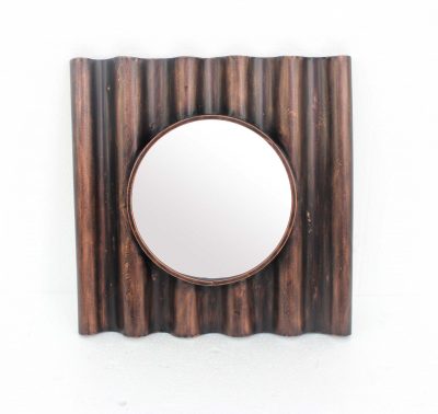 Homeroots - 24" Bronze Square Metal Framed Accent Mirror