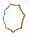 Homeroots - 33" Gold Octagon Metal Framed Accent Mirror