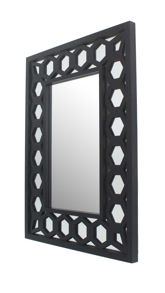 Homeroots - Black Square Accent Mirror