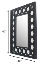 Homeroots - Black Square Accent Mirror - Image 5