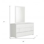 Homeroots - 41" White Mounted Dresser Mirror - Image 5