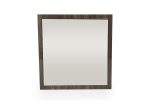 Homeroots - 41" Gray Square Wood Framed Accent Mirror