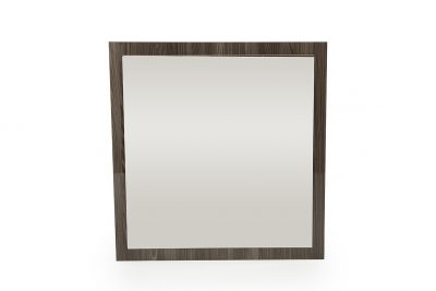 Homeroots - 41" Gray Square Wood Framed Accent Mirror