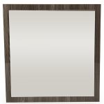 Homeroots - 41" Gray Square Wood Framed Accent Mirror - Image 2