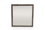 Homeroots - 41" Gray Square Framed Mounted Accent Mirror - Image 4