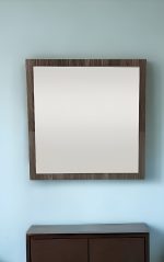 Homeroots - 41" Gray Square Framed Mounted Accent Mirror - Image 2