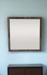 Homeroots - 41" Gray Square Framed Mounted Accent Mirror