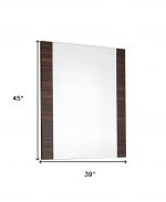 Homeroots - 45" Ebony Wood Framed Accent Mirror - Image 4
