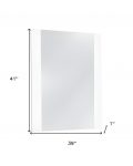 Homeroots - 41" White Framed Mounted Dresser Mirror