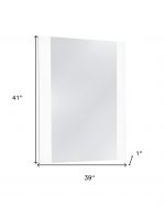 Homeroots - 41" White Framed Mounted Dresser Mirror - Image 5