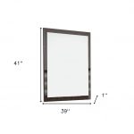 Homeroots - 41" Ebony Wood Framed Mounted Dresser Mirror - Image 5