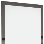 Homeroots - 41" Ebony Wood Framed Mounted Dresser Mirror - Image 4