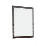 Homeroots - 41" Ebony Wood Framed Mounted Dresser Mirror