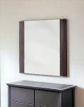 Homeroots - 41" Gray Framed Mounted Accent Mirror
