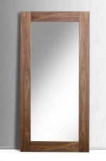 Homeroots - 79" Brown Framed Leaning Full Length Hanging Mirror - Image 3
