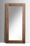 Homeroots - 79" Brown Framed Leaning Full Length Hanging Mirror