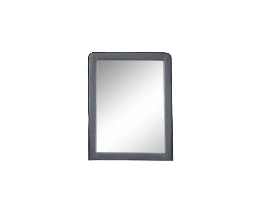 Homeroots - 36" Light Gray Framed Mirror