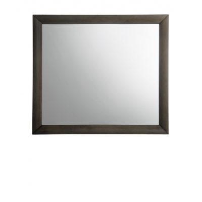 Homeroots - 35" Gray Oak Framed Accent Mirror