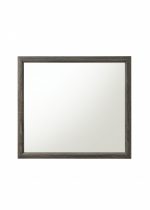 Homeroots - 35" Gray Wood Framed Accent Mirror - Image 2