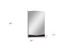 Homeroots - 43" Dark Brown Dresser Mirror - Image 8