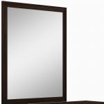 Homeroots - 43" Dark Brown Framed Dresser Mirror - Image 5