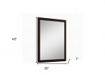 Homeroots - 43" Dark Brown Framed Dresser Mirror - Image 7