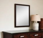 Homeroots - 43" Dark Brown Framed Dresser Mirror - Image 2