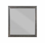 Homeroots - 38" Gray Square Wood Framed Accent Mirror - Image 2