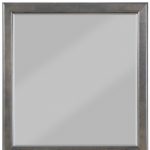 Homeroots - 38" Gray Square Wood Framed Accent Mirror - Image 4