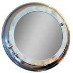 Homeroots - 21" Silver Round Aluminum Framed Accent Mirror - Image 2