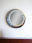 Homeroots - 21" Silver Round Aluminum Framed Accent Mirror