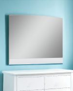 Homeroots - 45" White Wood Framed Mounted Dresser Mirror