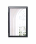 Homeroots - 51" Black Wood Framed Accent Mirror