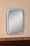 Homeroots - 49" Taupe Abstract Glass Framed Accent Mirror