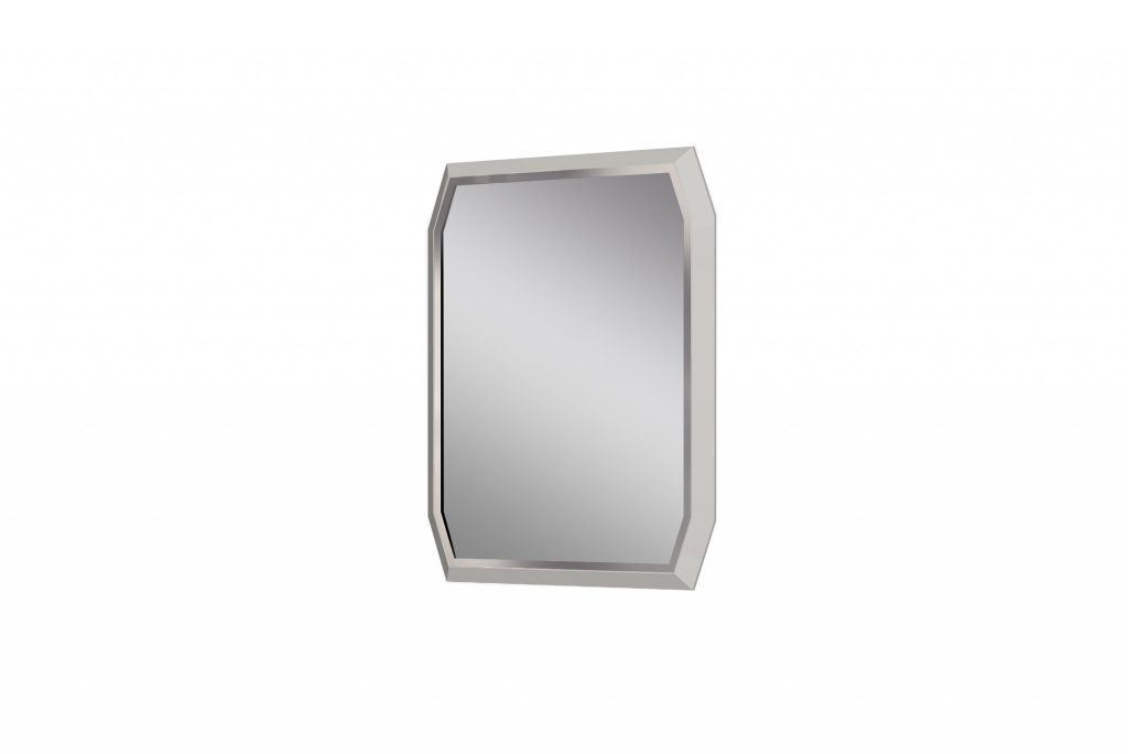 Homeroots - 49" Taupe Abstract Glass Framed Accent Mirror