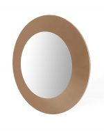 Homeroots - 47" Gold Round Wood Framed Accent Mirror - Image 3