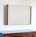 Homeroots - 35" Natural Wood Framed Accent Mirror