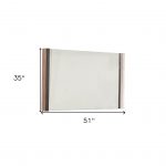 Homeroots - 35" Natural Wood Framed Accent Mirror - Image 6