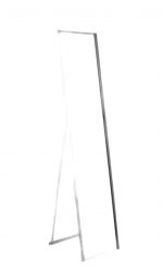 Homeroots - 59" Silver Metal Framed Cheval Standing Mirror