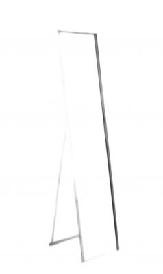 Homeroots - 59" Silver Metal Framed Cheval Standing Mirror