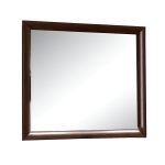 Homeroots - 35" Espresso Wood Framed Mounted Dresser Mirror - Image 2