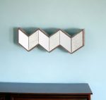 Homeroots - 12" Natural Novelty Wood Framed Accent Mirror