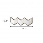 Homeroots - 12" Natural Novelty Wood Framed Accent Mirror - Image 5