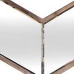 Homeroots - 23" Brown Novelty Framed Accent Mirror - Image 2