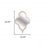 Homeroots - 34" Natural Novelty Wood Framed Accent Mirror - Image 5